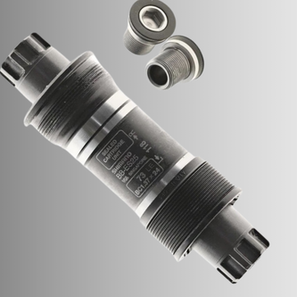 Lightweight BB30 press-fit bottom bracket with oversized bearings for stiffness on performance road bikes