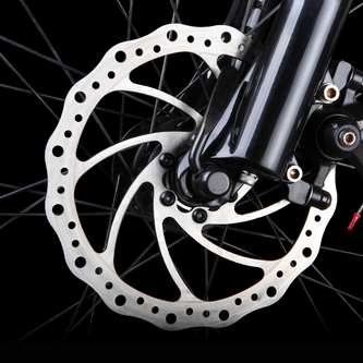TRP Spyre mechanical disc brake with dual-piston cable actuation and 140mm rotor for touring bikes