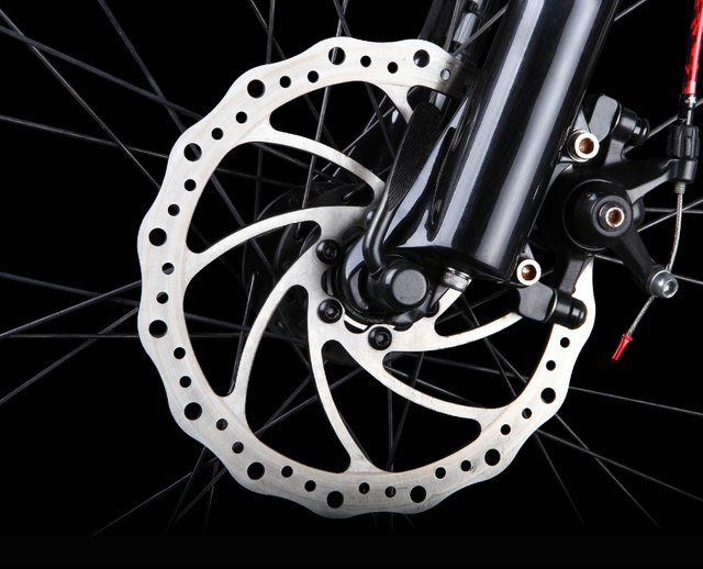 TRP Spyre mechanical disc brake with dual-piston cable actuation and 140mm rotor for touring bikes