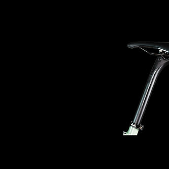 Alloy bicycle seatpost with micro-adjust clamp: height adjustment markings and layback offset for road bikes