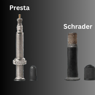 Aluminum alloy valve cap with rubber seal protecting tubeless Presta valves from dust and moisture