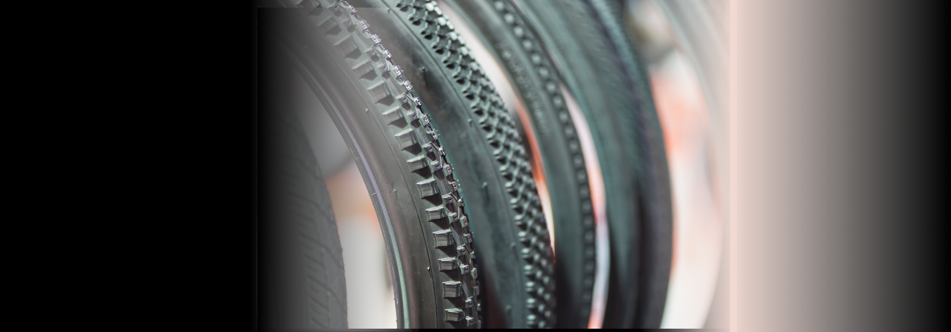 	40mm tubeless gravel tire with reinforced sidewalls and embedded sealant particles for puncture protection