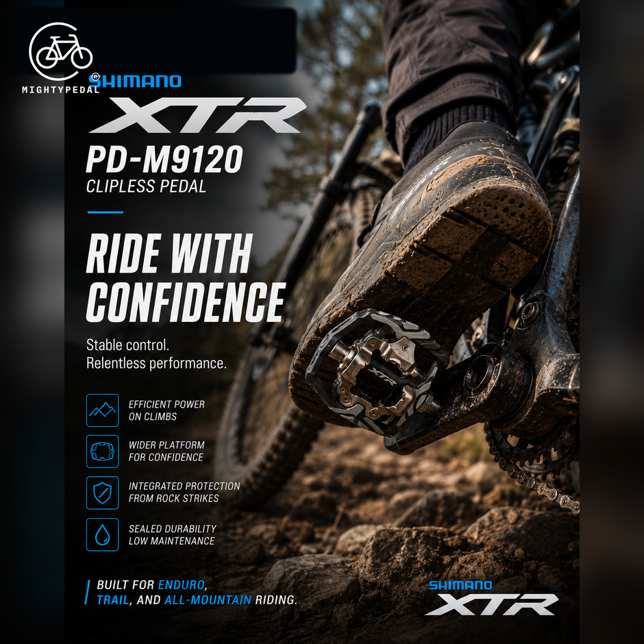Shimano Clipless Pedal, PD-M9120, XTR, SPD, (SM-SH51)