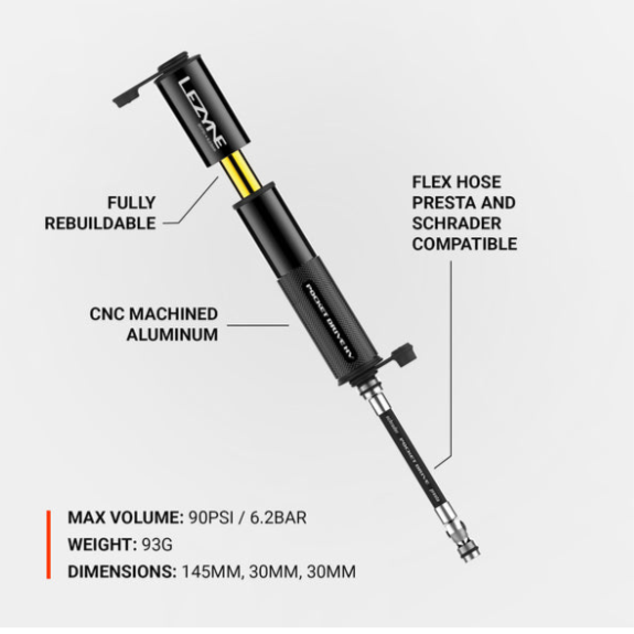 Lezyne Pocket Drive HV, Bicycle Pump