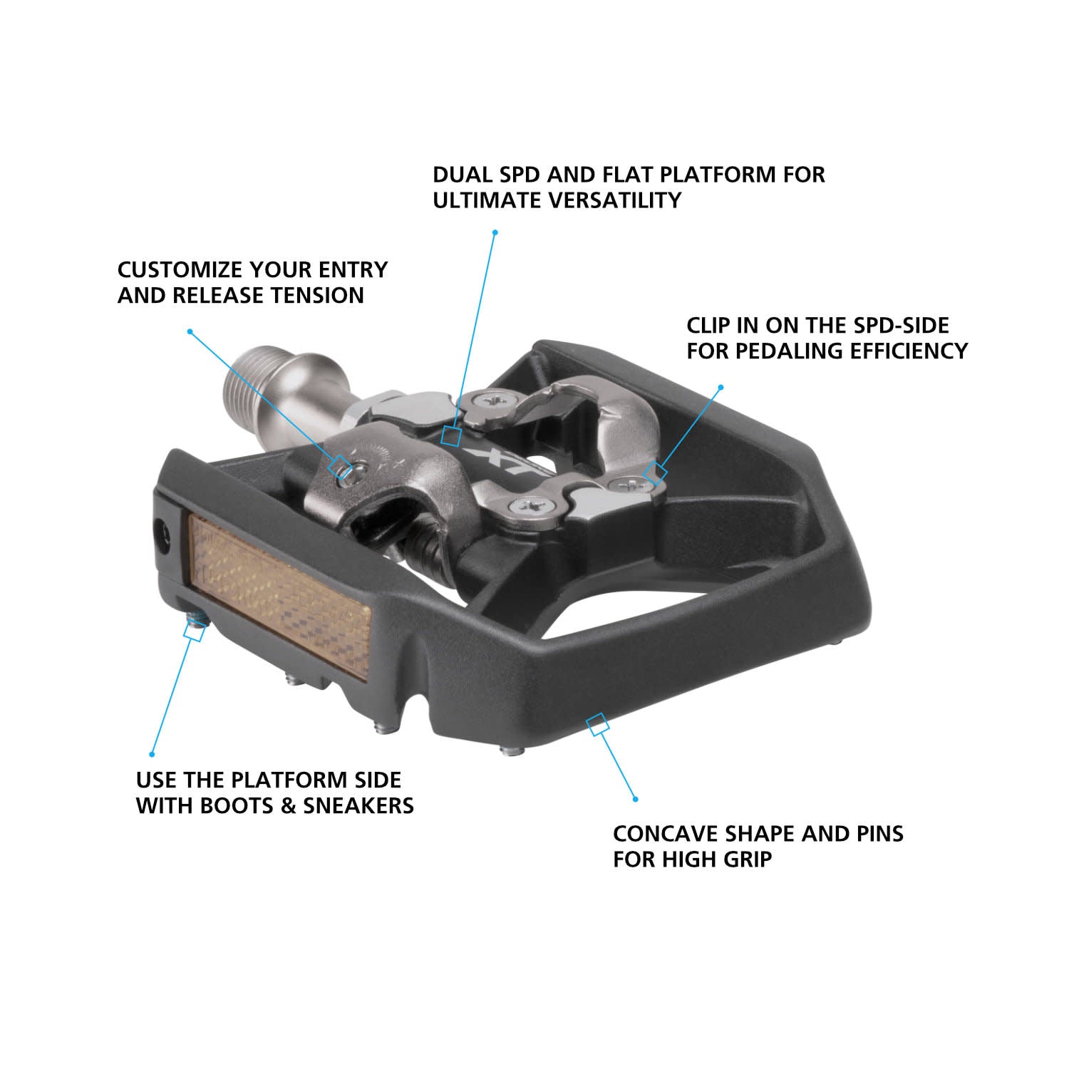 Shimano Clipless Pedal, PD-T8000, DEORE XT, SPD(SM-SH56)