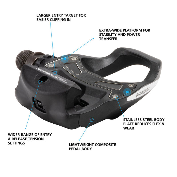 Shimano Clipless Pedal, PD-R550, SPD-SL, (SM-SH11)