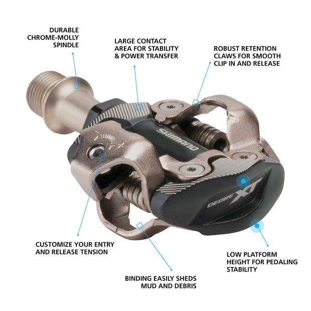 Shimano Clipless Pedal,PD-M8100, DEORE XT, SPD (SM-SH51)