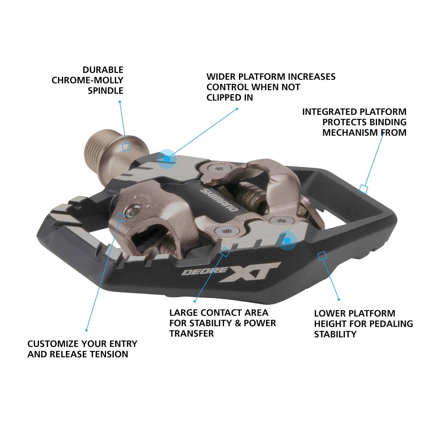 Shimano Clipless Pedal, PD-M8120, DEORE XT, SPD(SM-SH51)