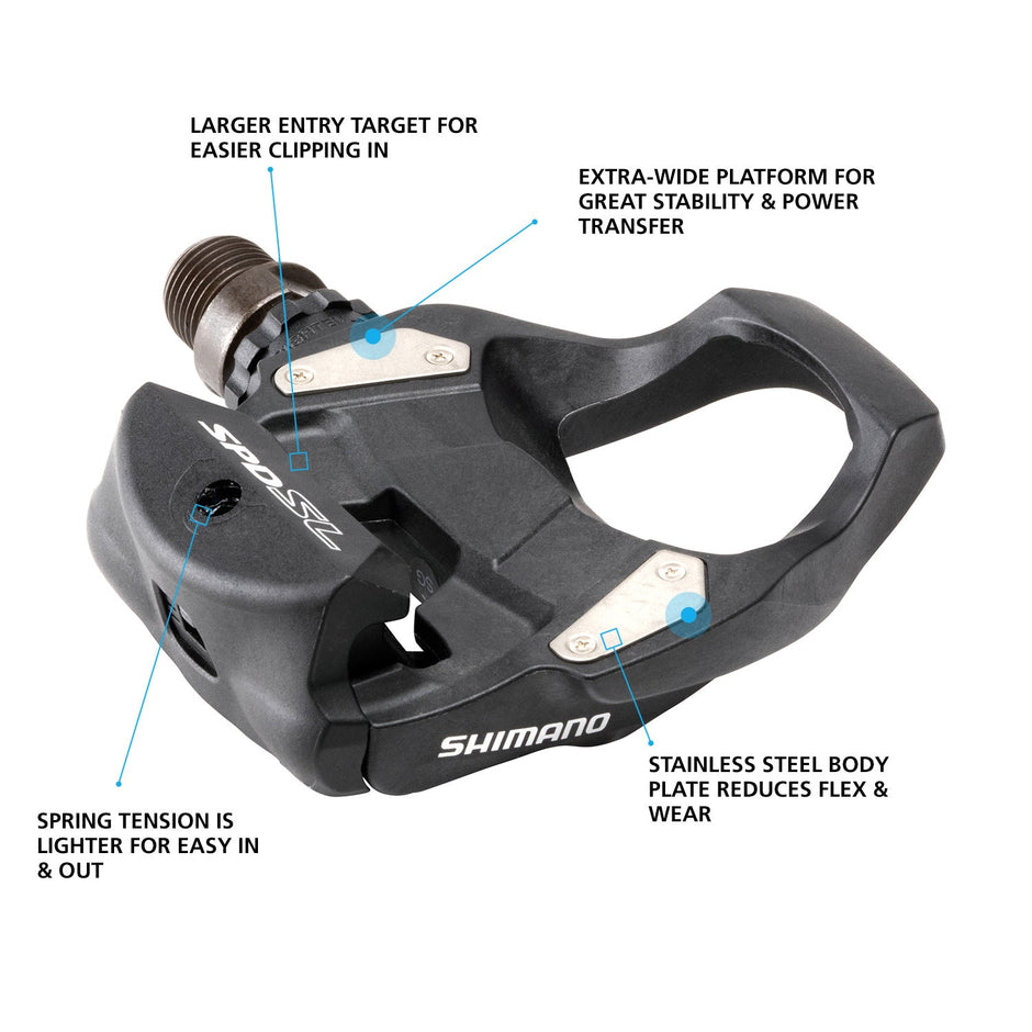 Shimano Clipless Pedal, PD-RS500, SPD-SL, (SM-SH11)