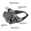Shimano Clipless Pedal, Dura-Ace PD-R9100, SH-12 Cleat, Standard Axle