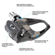 Shimano Clipless Pedal, Dura-Ace PD-R9100, SH-12 Cleat, +4mm longer Axle