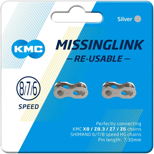 KMC 6/7/8sp Connector, CL-573R, 2pairs/Card
