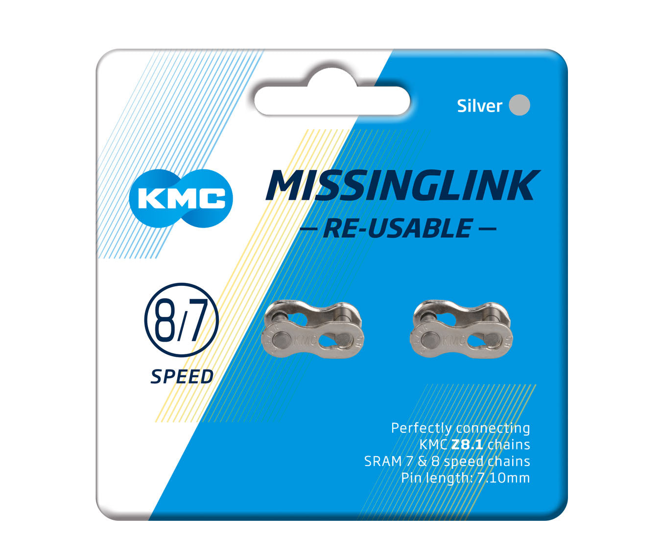 KMC 8sp Connector, CL-571R, 2pairs/Card