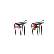 Cateye rear bike rack light mount with an adjustable bracket for easy attachment of a bike light to the rack, enhancing visibility and safety.