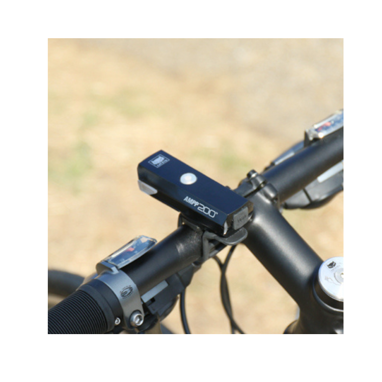 Cateye AMPP 200 front light offering clear and powerful illumination for safe cycling in the dark