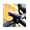 Cateye AMPP 400s bike light mounted on the handlebar, providing maximum brightness for night rides.