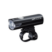 Cateye AMPP 400s front bike light securely mounted on the handlebar, offering bright and reliable illumination for cyclists
