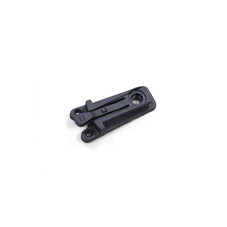 Black Cateye rear light mounting rail with dual screw holes for stable rack or saddle installation