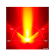 Top view of Cateye VIZ300 rear light showing its wide beam angle for maximum visibility.