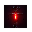 Close-up of Cateye VIZ300 rear light showing the USB-C charging port for easy recharging.