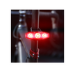 Cateye VIZ300 rear light providing bright red illumination for safe night cycling.