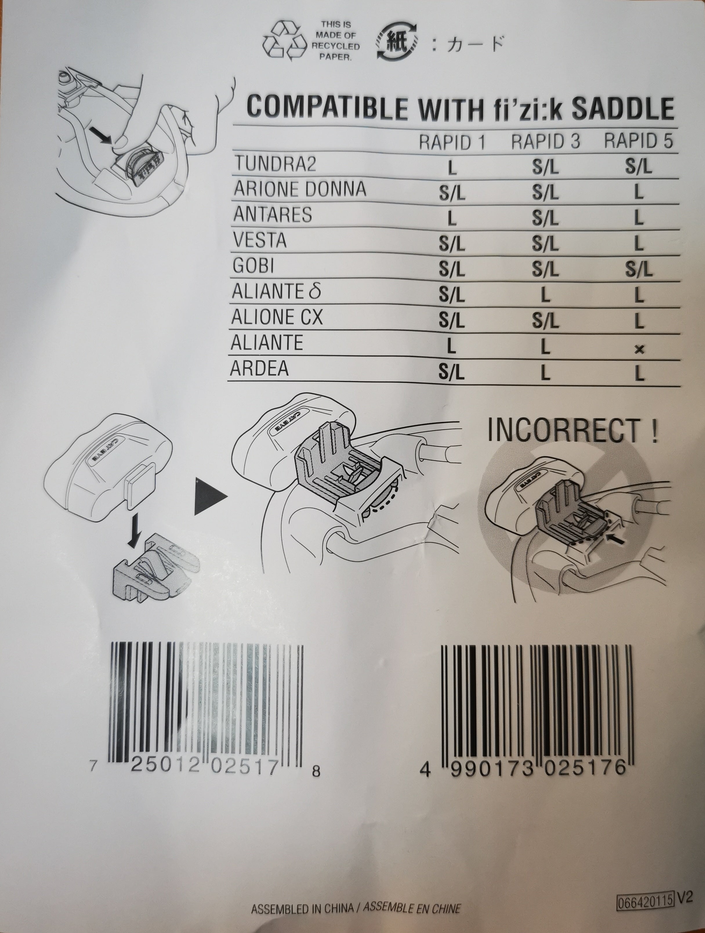 Cateye Fi'zi:k Saddle Rail Bracket SR-2/L [3980060], Bicycle light spare parts