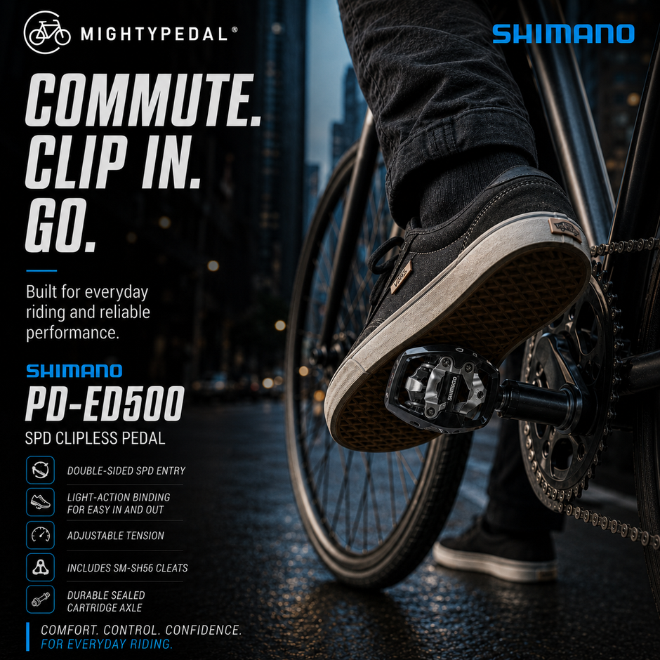 Shimano Clipless Pedal, PD-ED500, SPD(SM-SH56)
