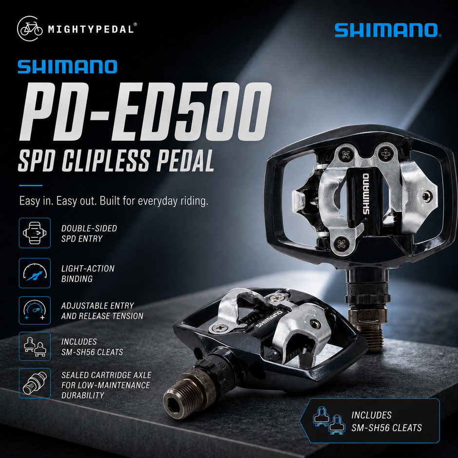 Shimano Clipless Pedal, PD-ED500, SPD(SM-SH56)