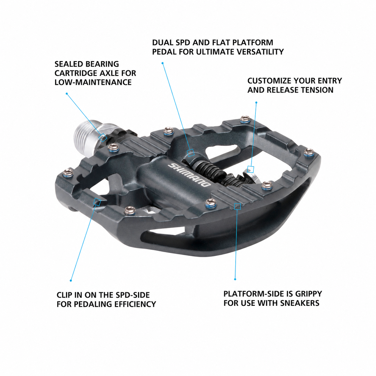 Shimano Clipless Pedal, PD-EH500, SPD(SM-SH56)