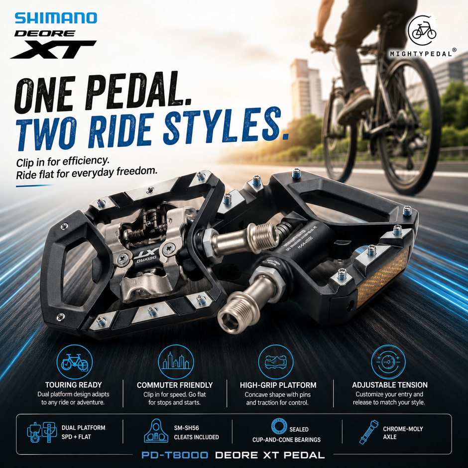 Shimano Clipless Pedal, PD-T8000, DEORE XT, SPD(SM-SH56)