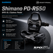 Shimano Clipless Pedal, PD-R550, SPD-SL, (SM-SH11)