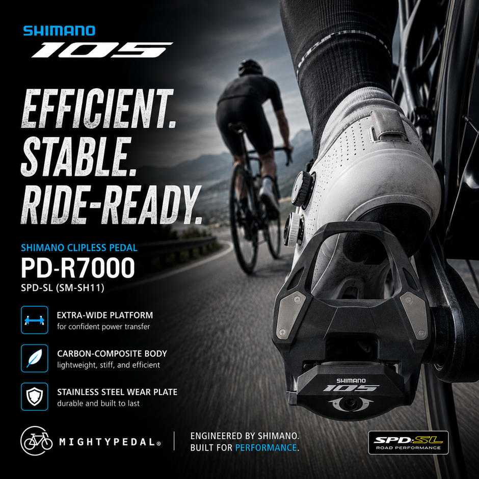 Shimano Clipless Pedal, PD-R7000, 105, SPD-SL (SM-SH11)