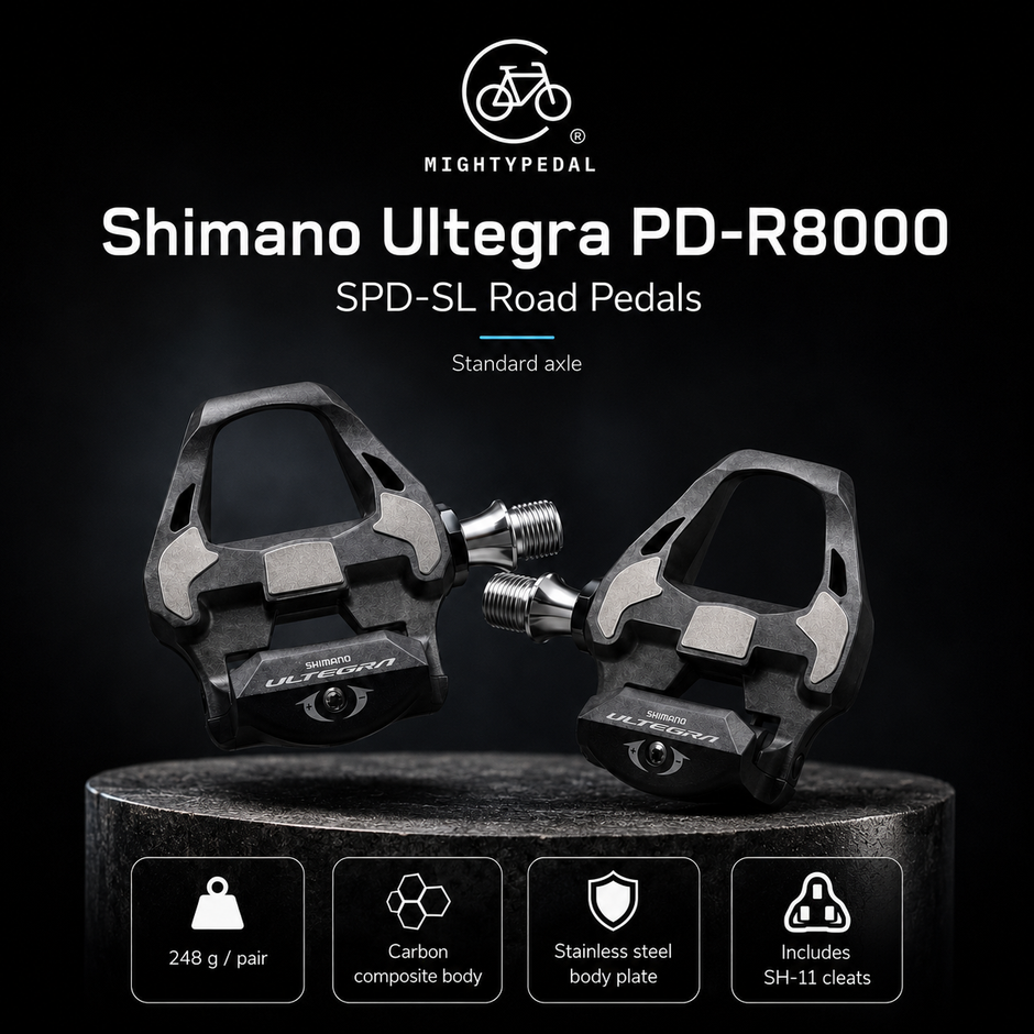 Shimano Clipless Pedal, Ultegra PD-R8000, SH-11 Cleat