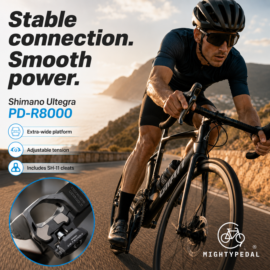 Shimano Clipless Pedal, Ultegra PD-R8000, SH-11 Cleat