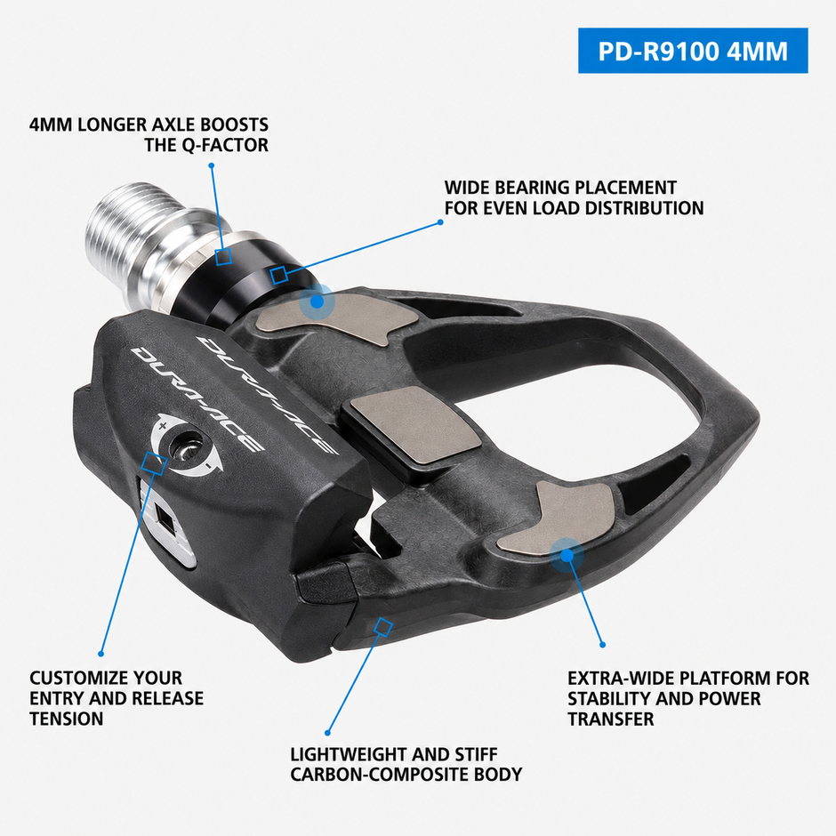 Shimano Clipless Pedal, Dura-Ace PD-R9100, SH-12 Cleat