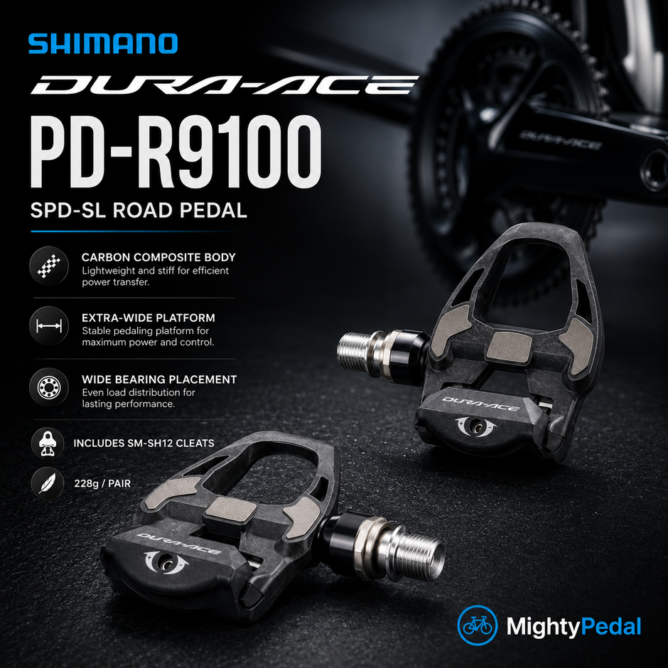Shimano Clipless Pedal, Dura-Ace PD-R9100, SH-12 Cleat