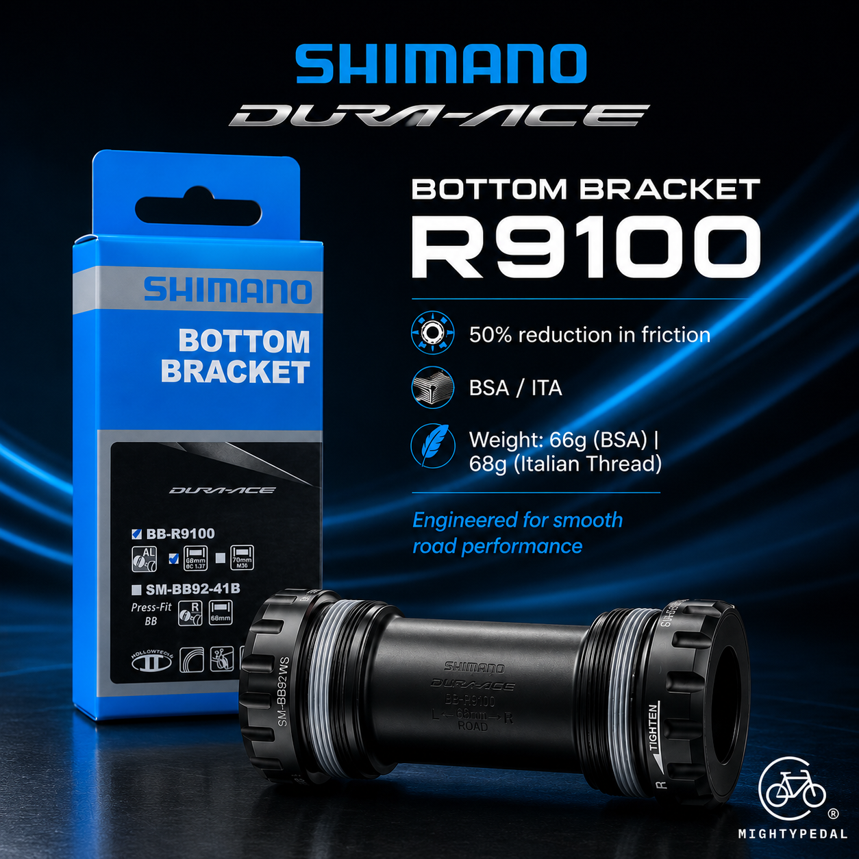 Shimano Dura-Ace Bottom Bracket R9100, BSA, ITA