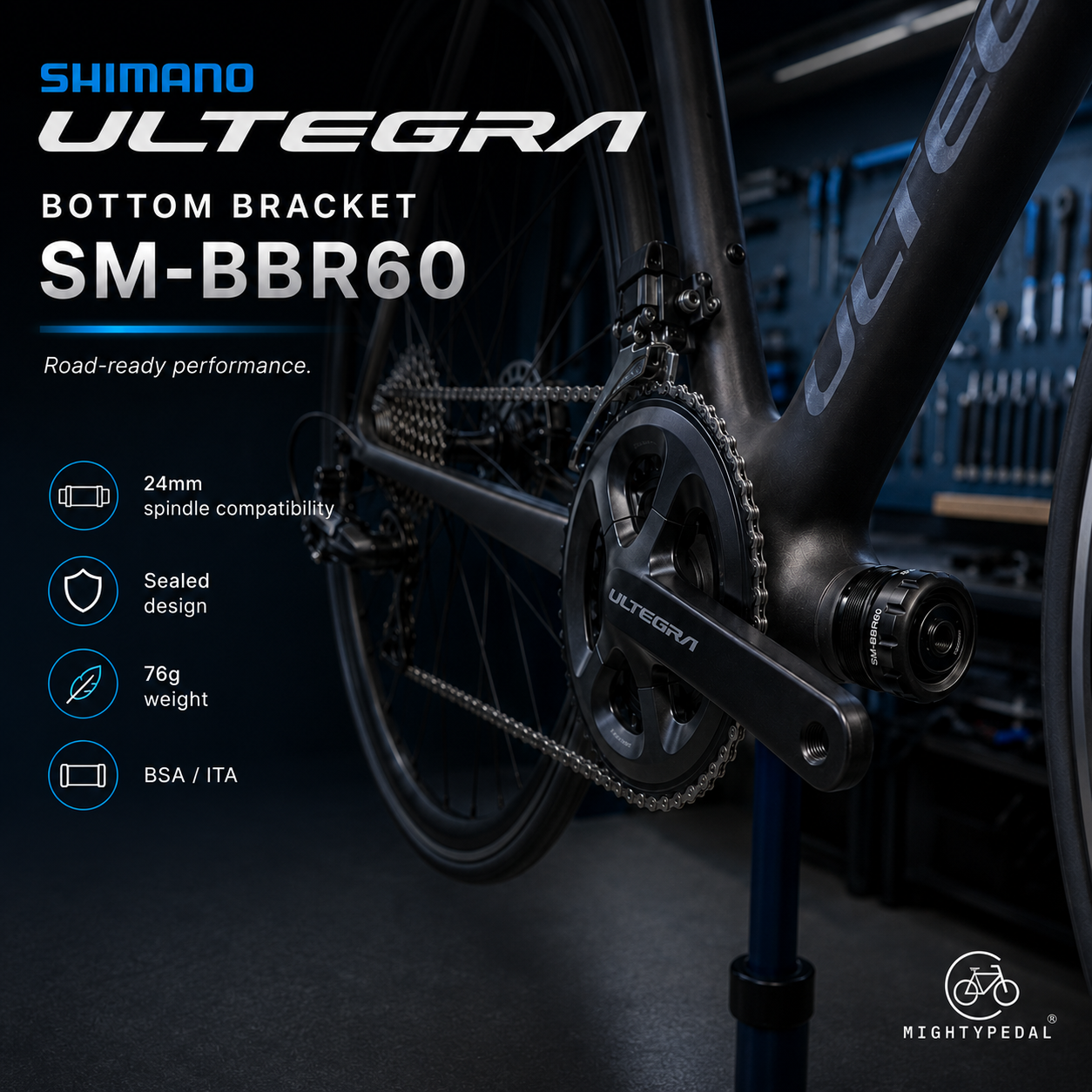 Shimano Ultegra Bottom Bracket SM-BBR60, BSA, ITA