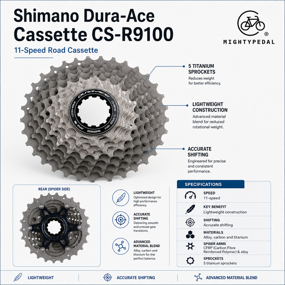Shimano Dura-Ace Cassette CS-R9100, 11speed