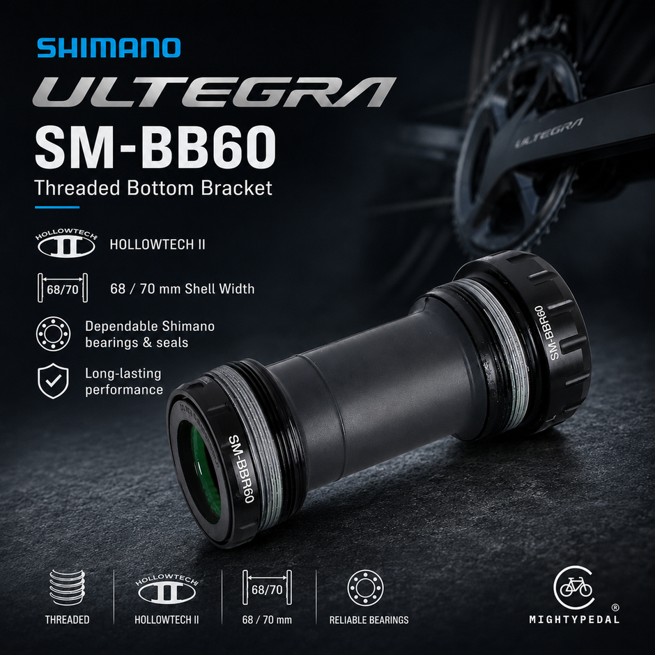 Shimano Ultegra Threaded Bottom Bracket 68/70mm SM-BB60 ISMBBR60B