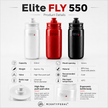 Elite FLY 550 Lightweight Cycling Water Bottle