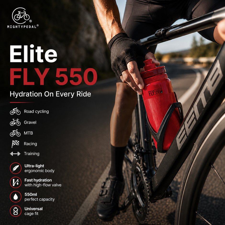 Elite FLY 550 Lightweight Cycling Water Bottle