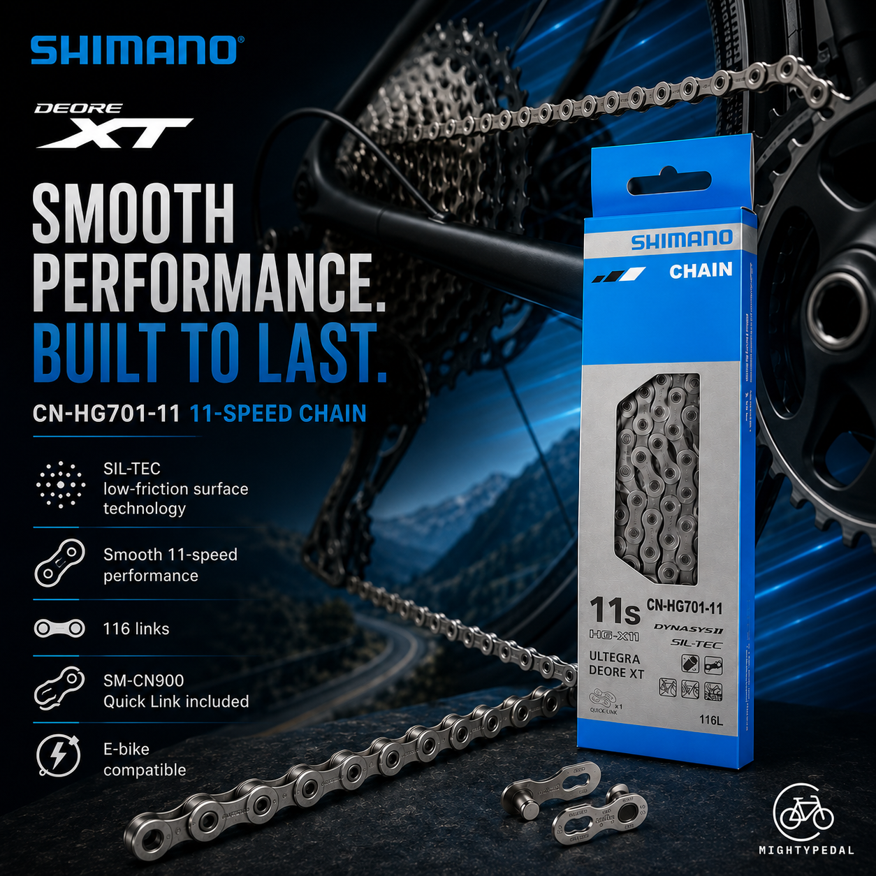 Shimano XT CN-HG701, 11speed, 116 Links