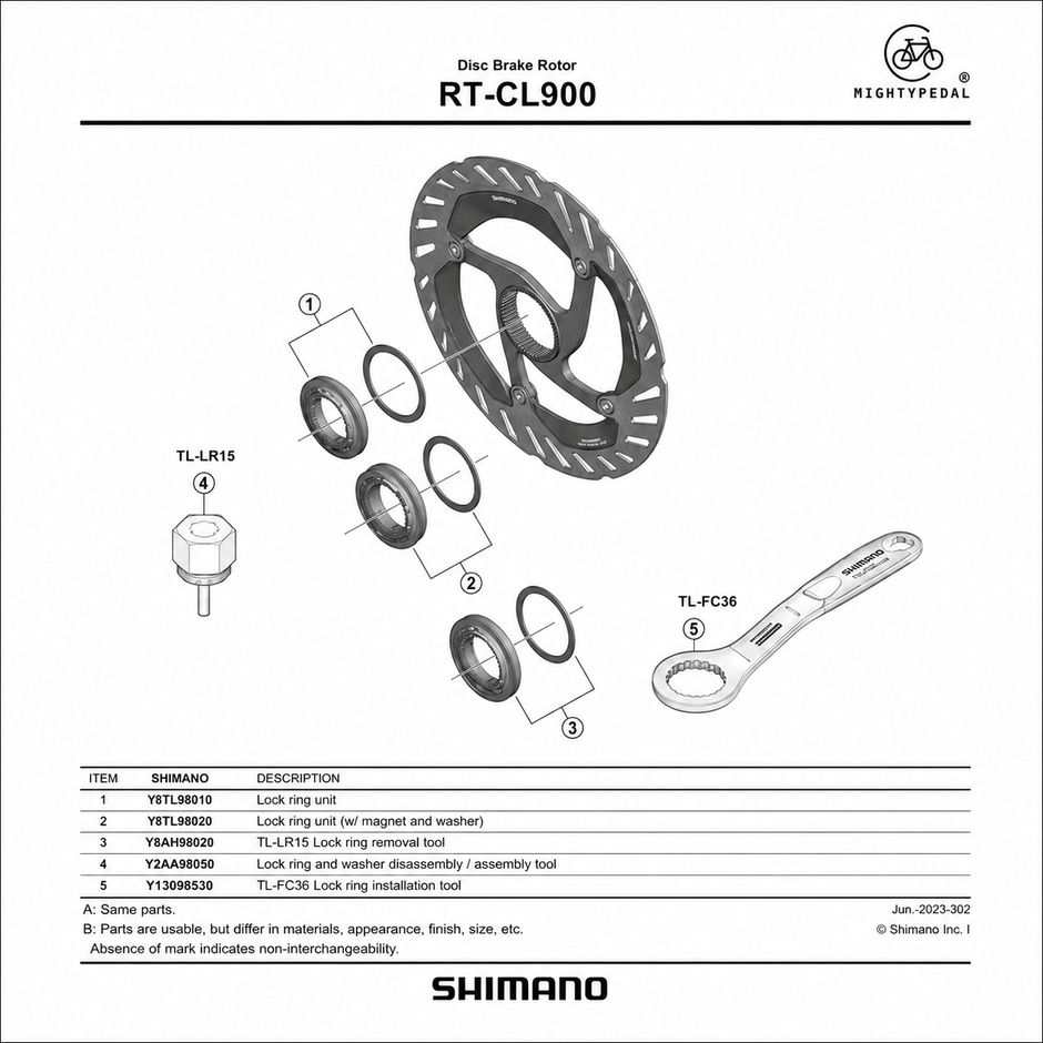 Shimano Disc Rotor RT-CL900SSE