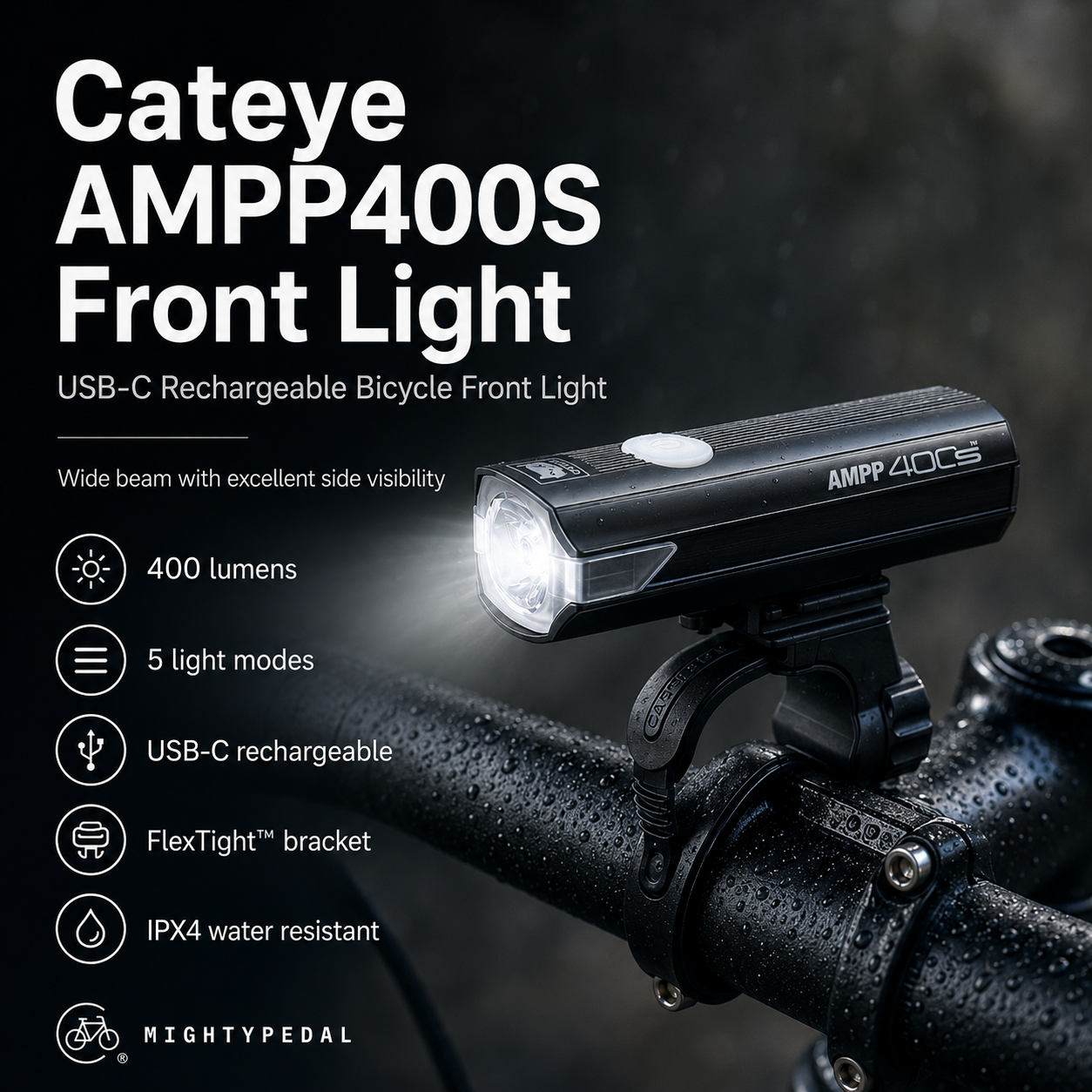 Cateye AMPP400S Front Light