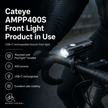 Cateye AMPP400S Front Light
