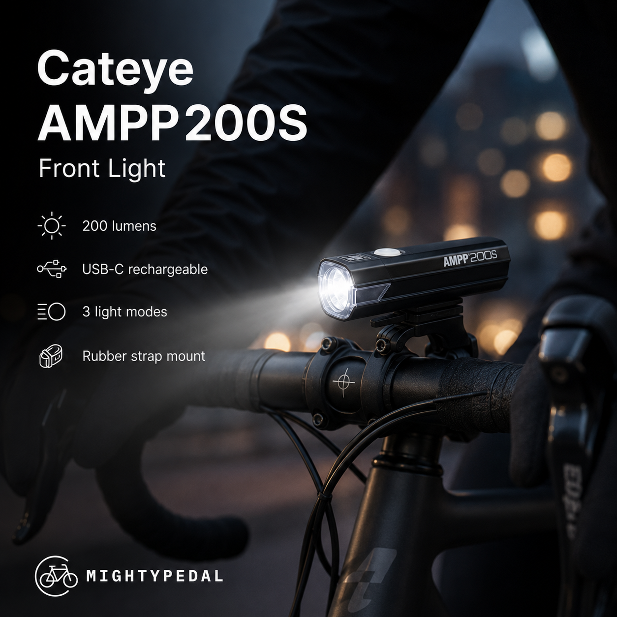 Cateye AMPP200S Front Light