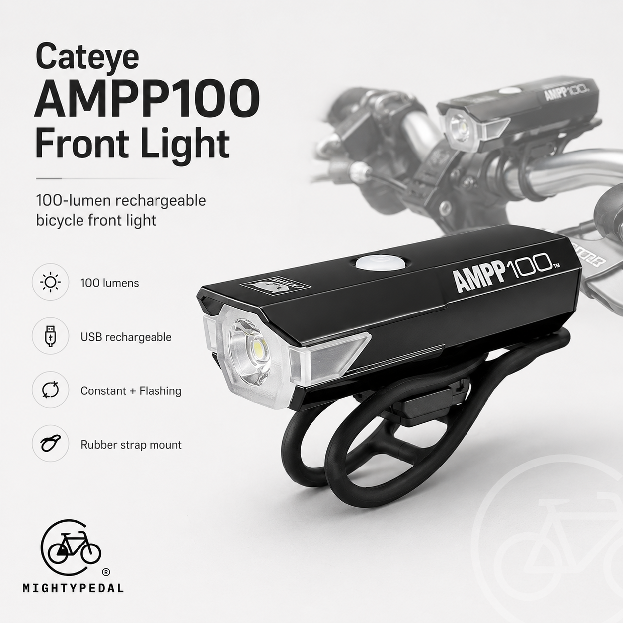 Cateye AMPP100 Front Light