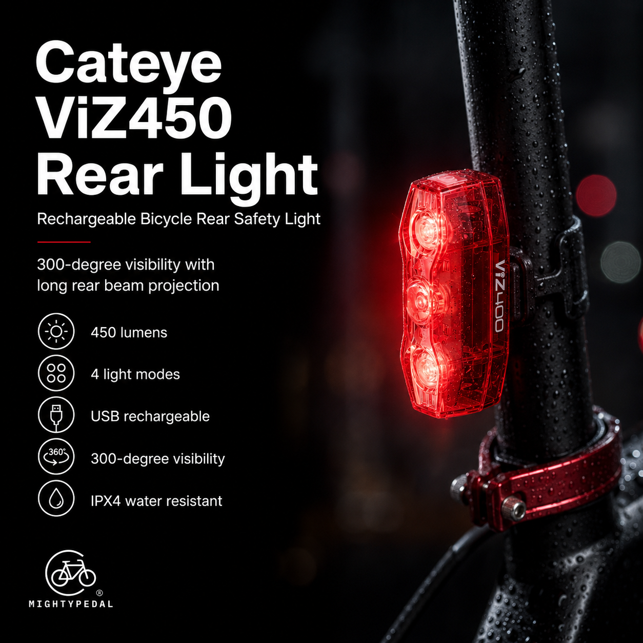 Cateye ViZ450 Rear Light