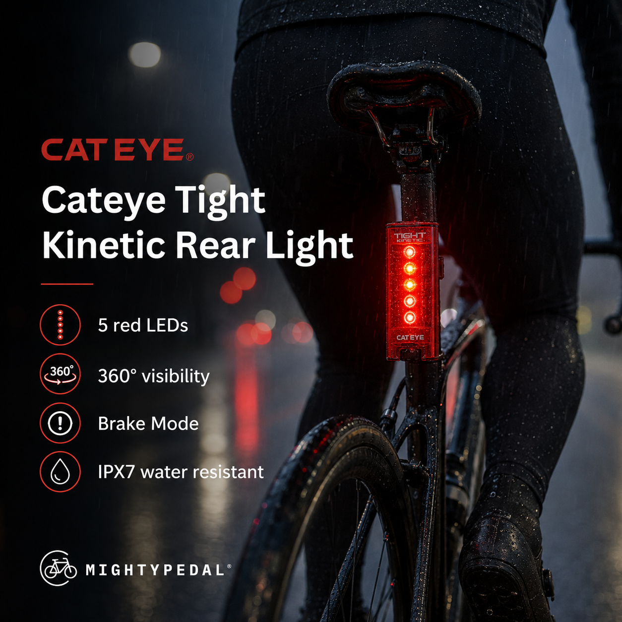 Cateye Tight Kinetic Rear Light